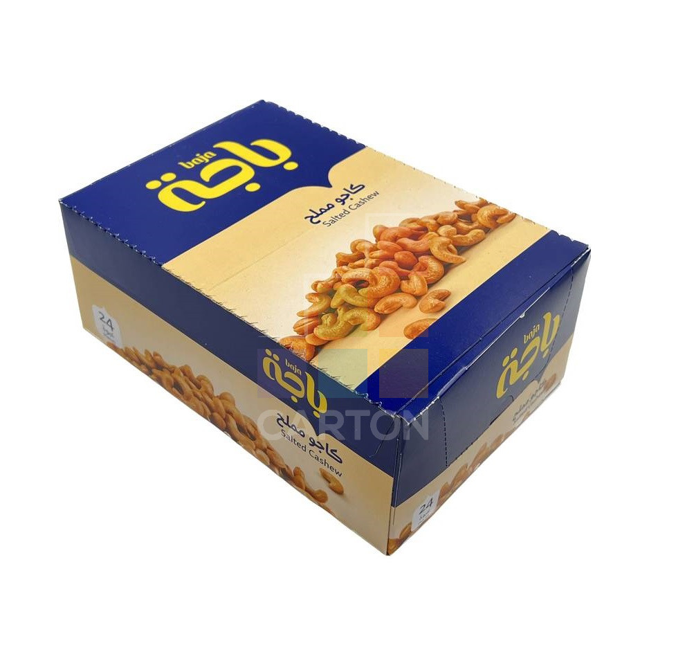 كاجو باجا 15 جرام* علبة 24 قطعة (مملح)